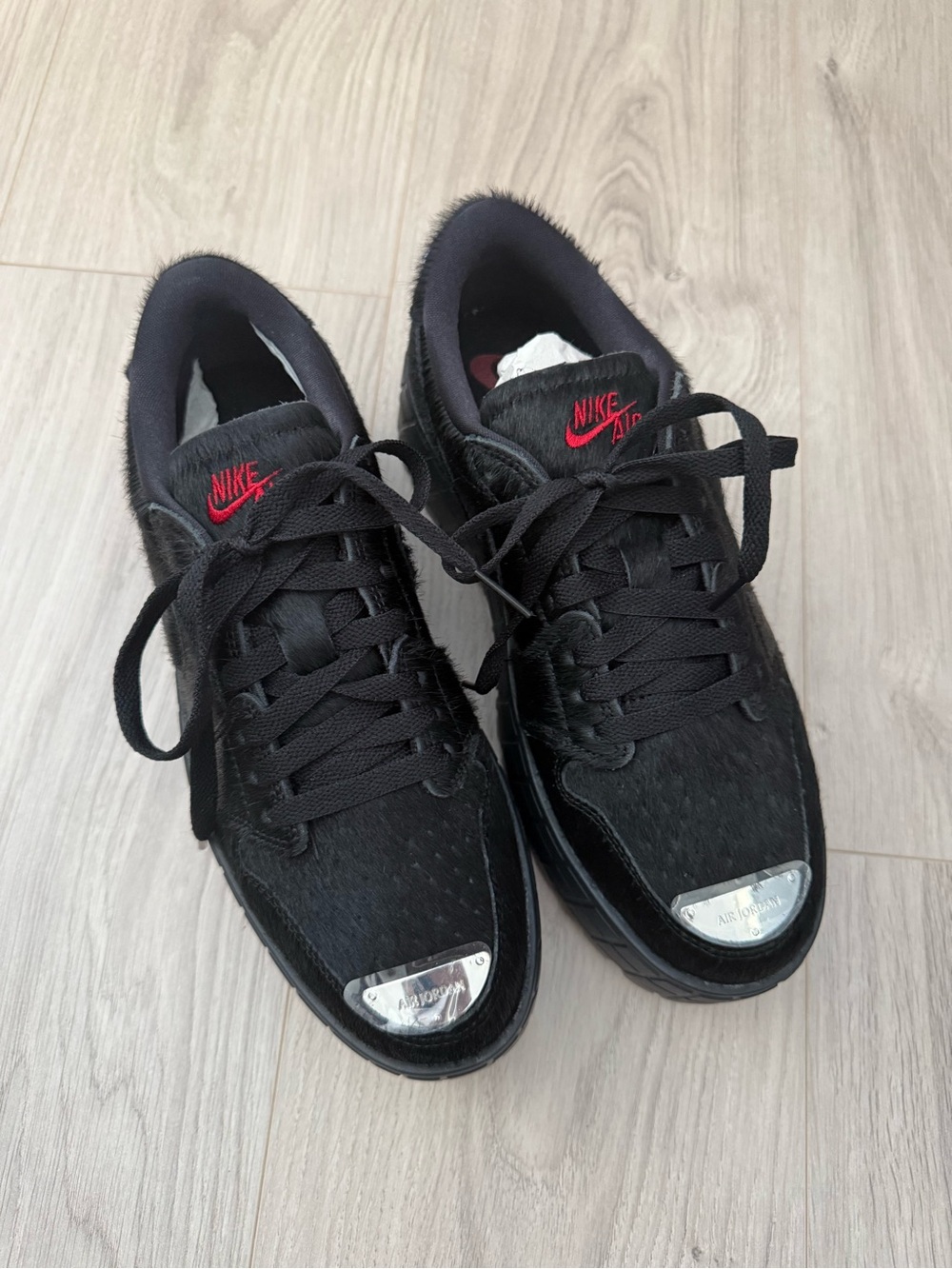 Air Jordan 1 Brooklyn Low - Black Pony Hair